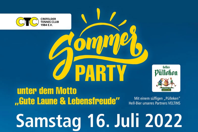 Sommerparty unter dem Motto „Gute Laune & Lebensfreude”  am 16.07.2022